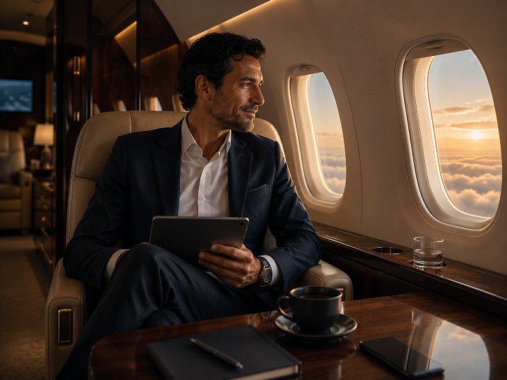 executive, business, flight